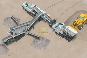 Dây chuyền nghiền đá di động K3 của Thượng Hải Shibang, năng suất 200-250 tấn_ giờ